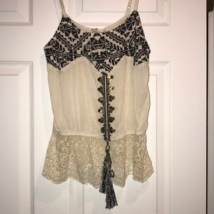 BKE lace detail tank.